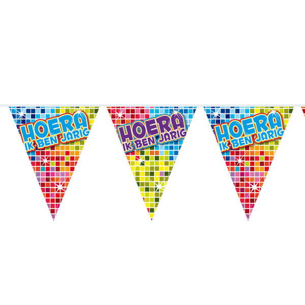Folat BV Pennant Banner Blocks I'm Jarig, 6mtr.