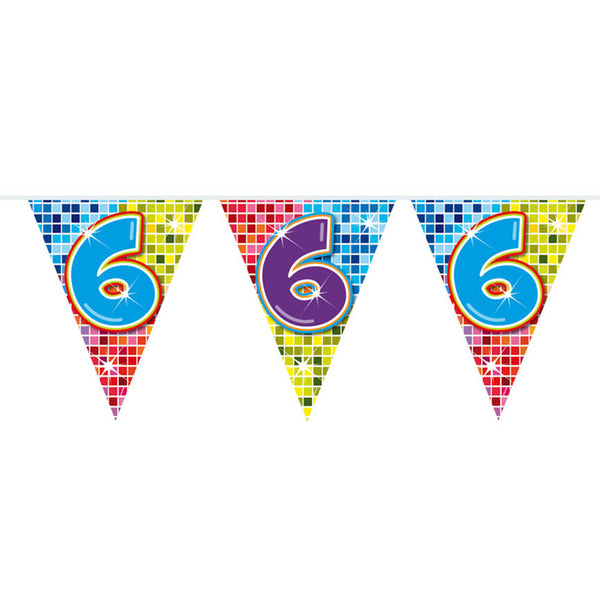 Folat Ltd mini flag garland blocks 6 years, 3mtr.