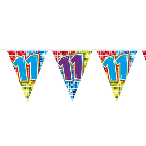 Folat B.V. mini flag garland blocks 11 years, 3m.