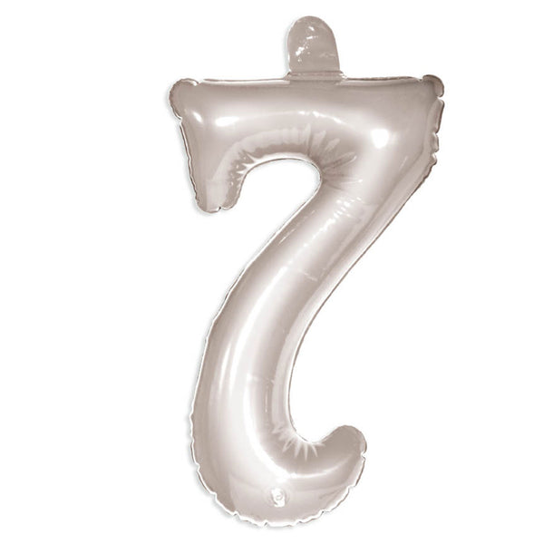 Folat BV Number Balloon 7 Silver