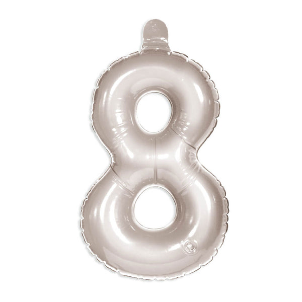 Folat BV Number Balloon 8 Silver