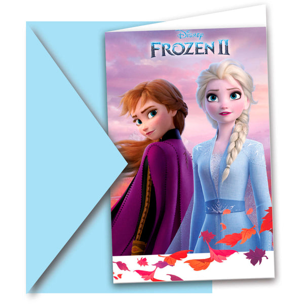 Folat B.V. Disney Frozen 2 invitations, 6 pc.