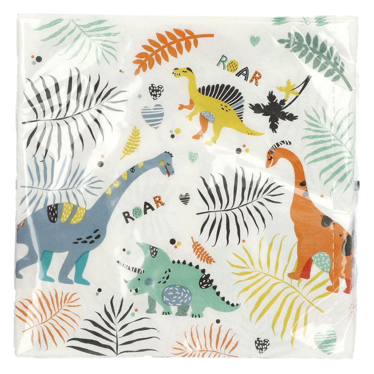 Folat bv napkins dino roars, 20 pc.