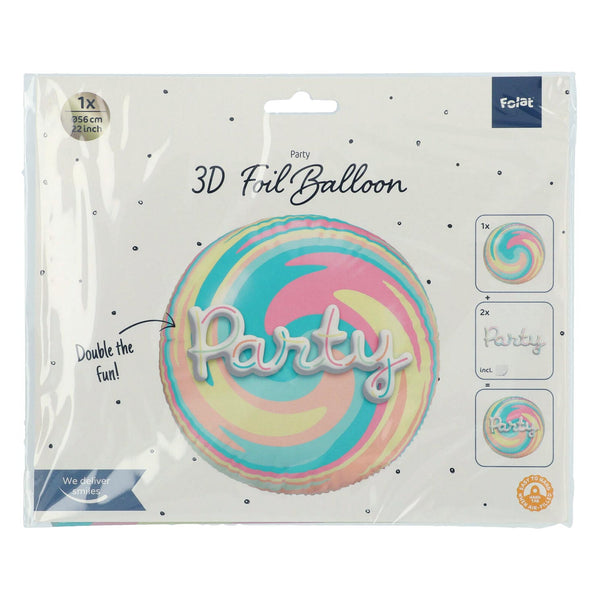 Folat bv 3D foil balloon 'party' 56cm