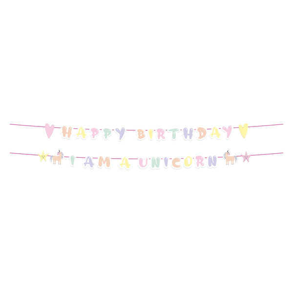 Folat bv letterslinger unicorns rainbows, 2st.