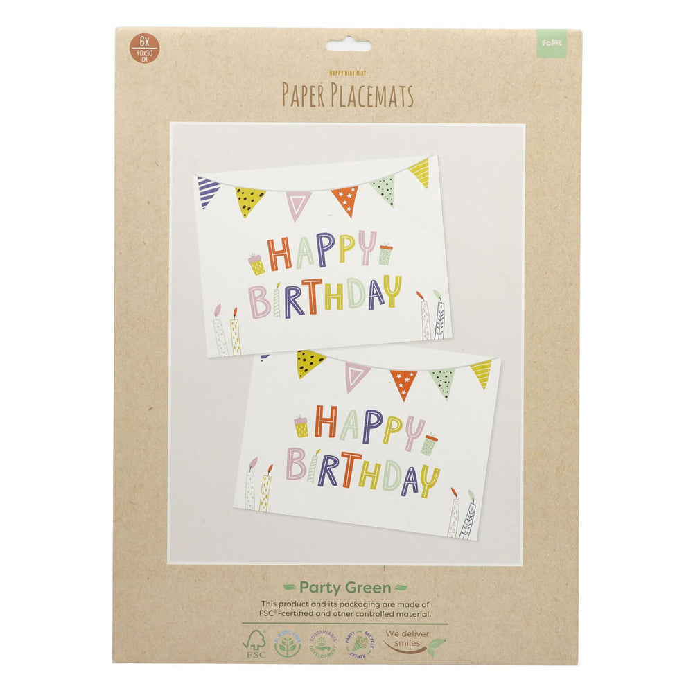 Folat bv papieren placemats eco party 6st.