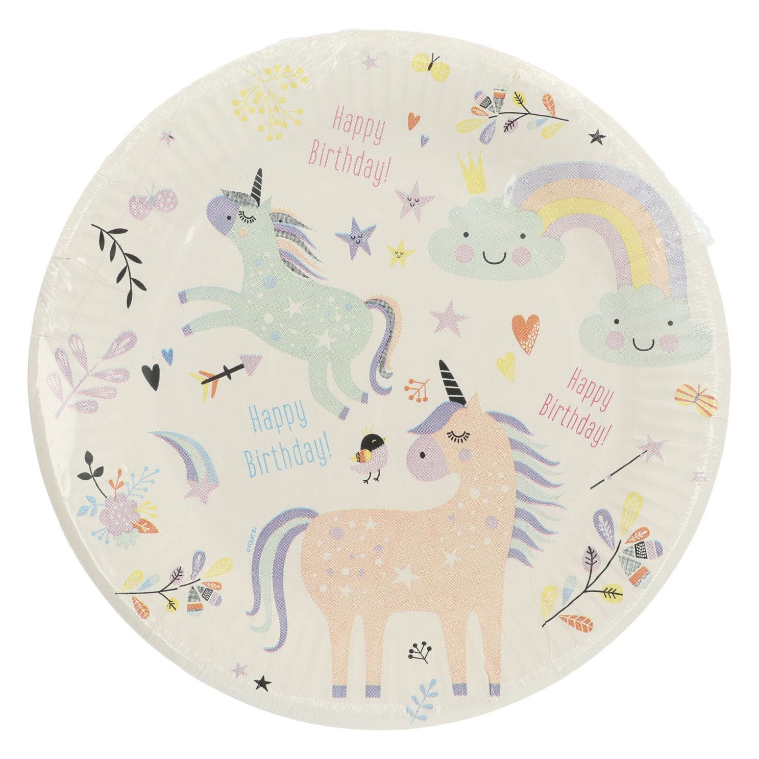 Borden Unicorns Regenbogen, 8st.