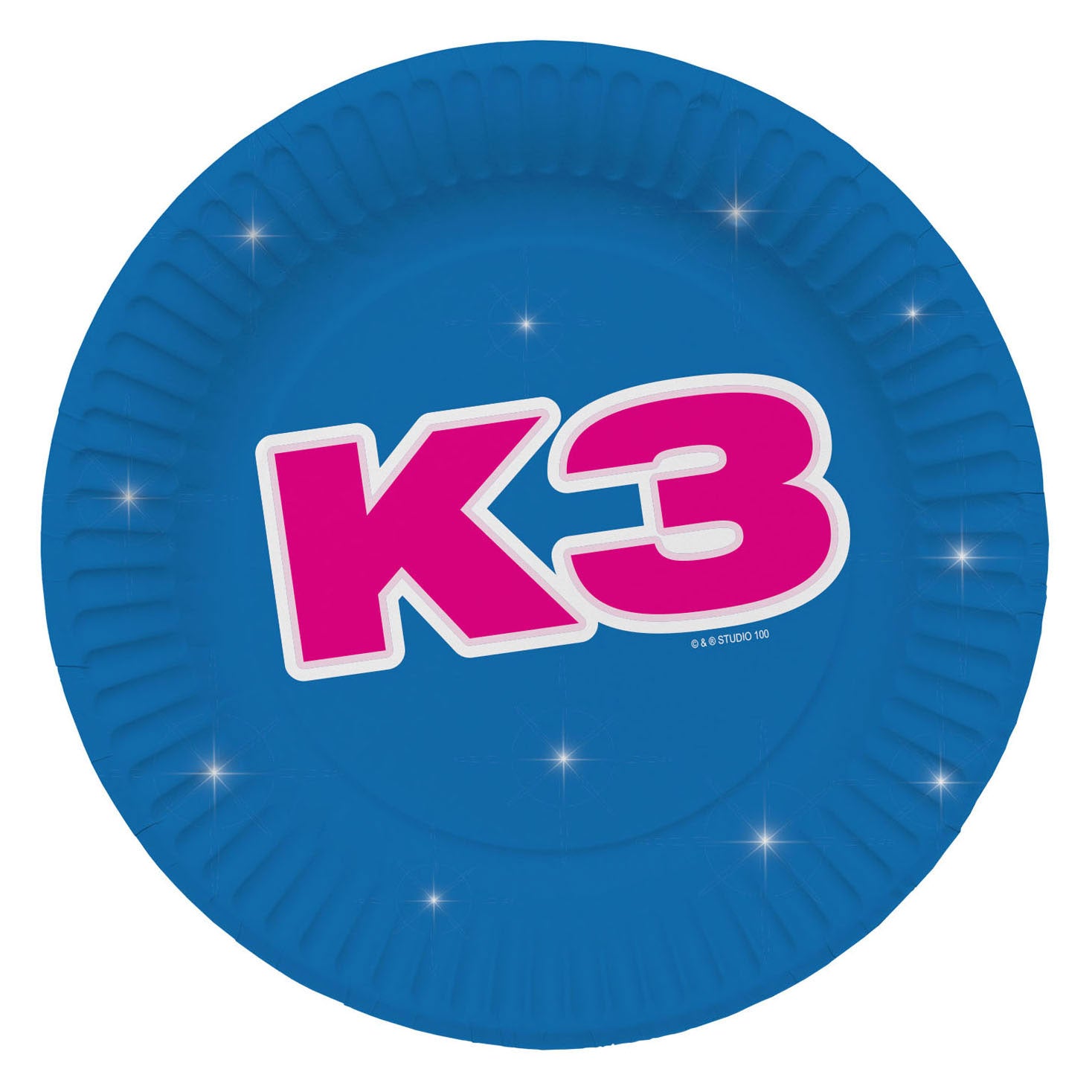 Folat bv k3 bordjes - regenboog: 8 stuks