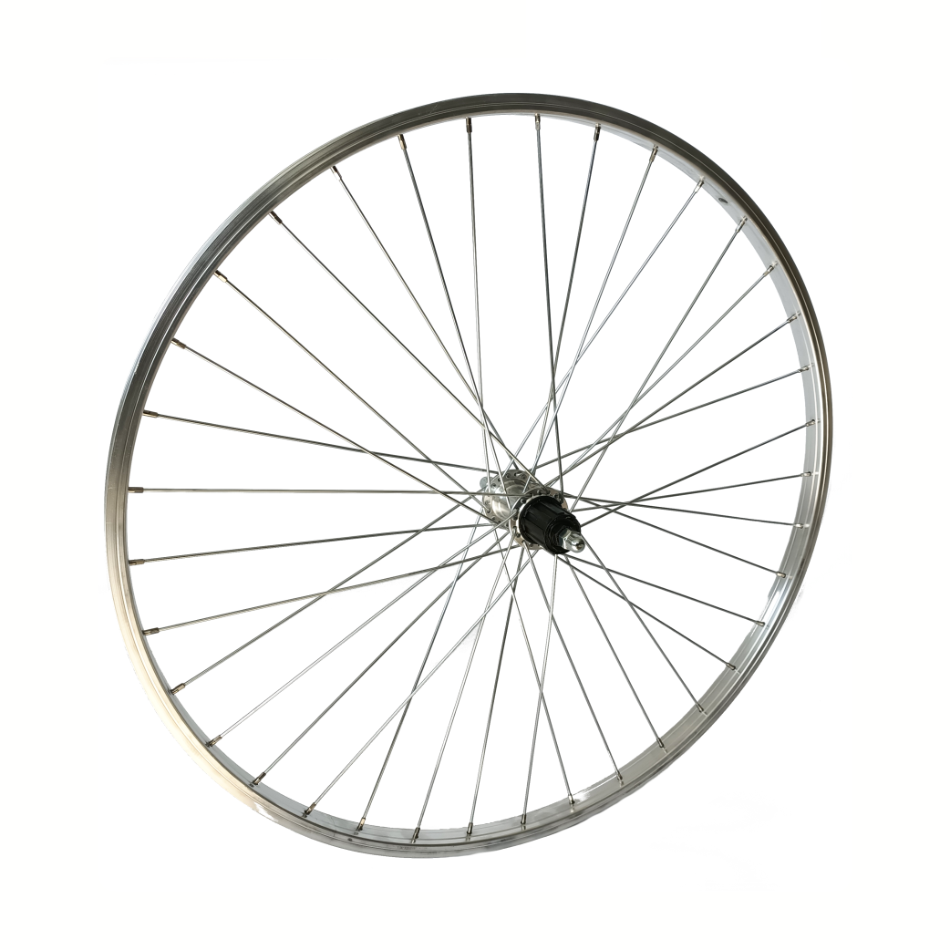 FG2202B Roue arrière 28 cassette fixe argent