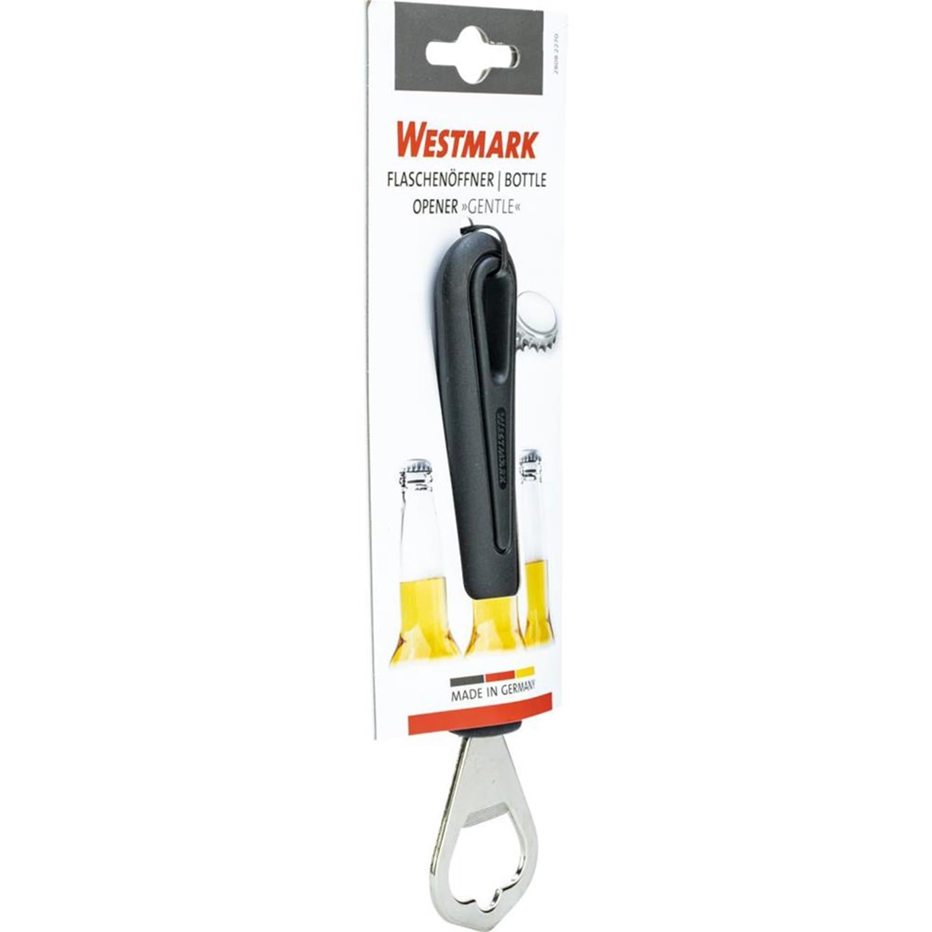 Westmark flesopener roestvrij staal zwart