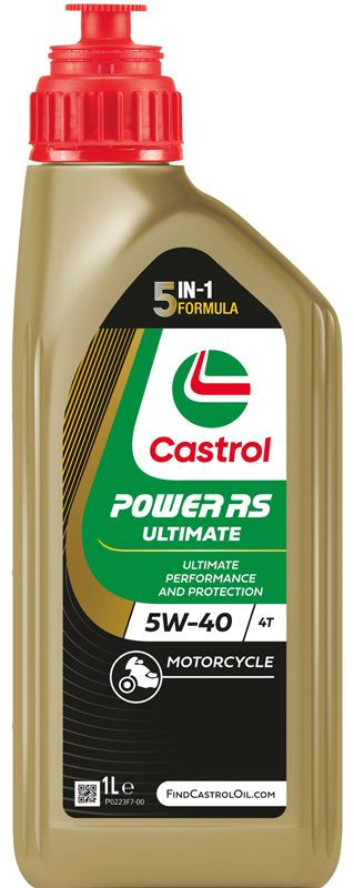 Castrol olie rs racing 4t 5w-40 - fles à 1 liter