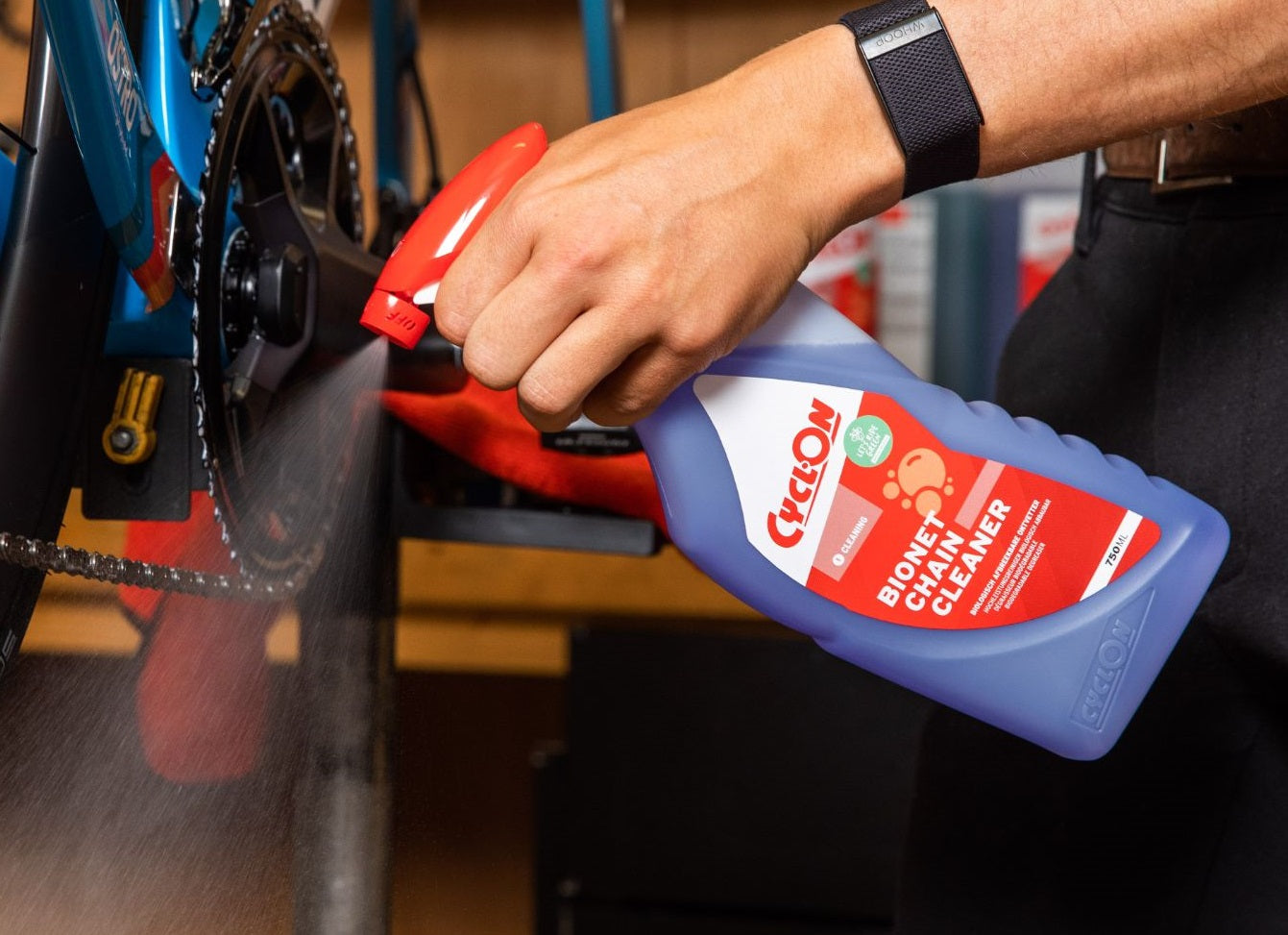 Cyclon Bionet Kettingreiniger Triggerspray 750 ml (in blisterverpakking)