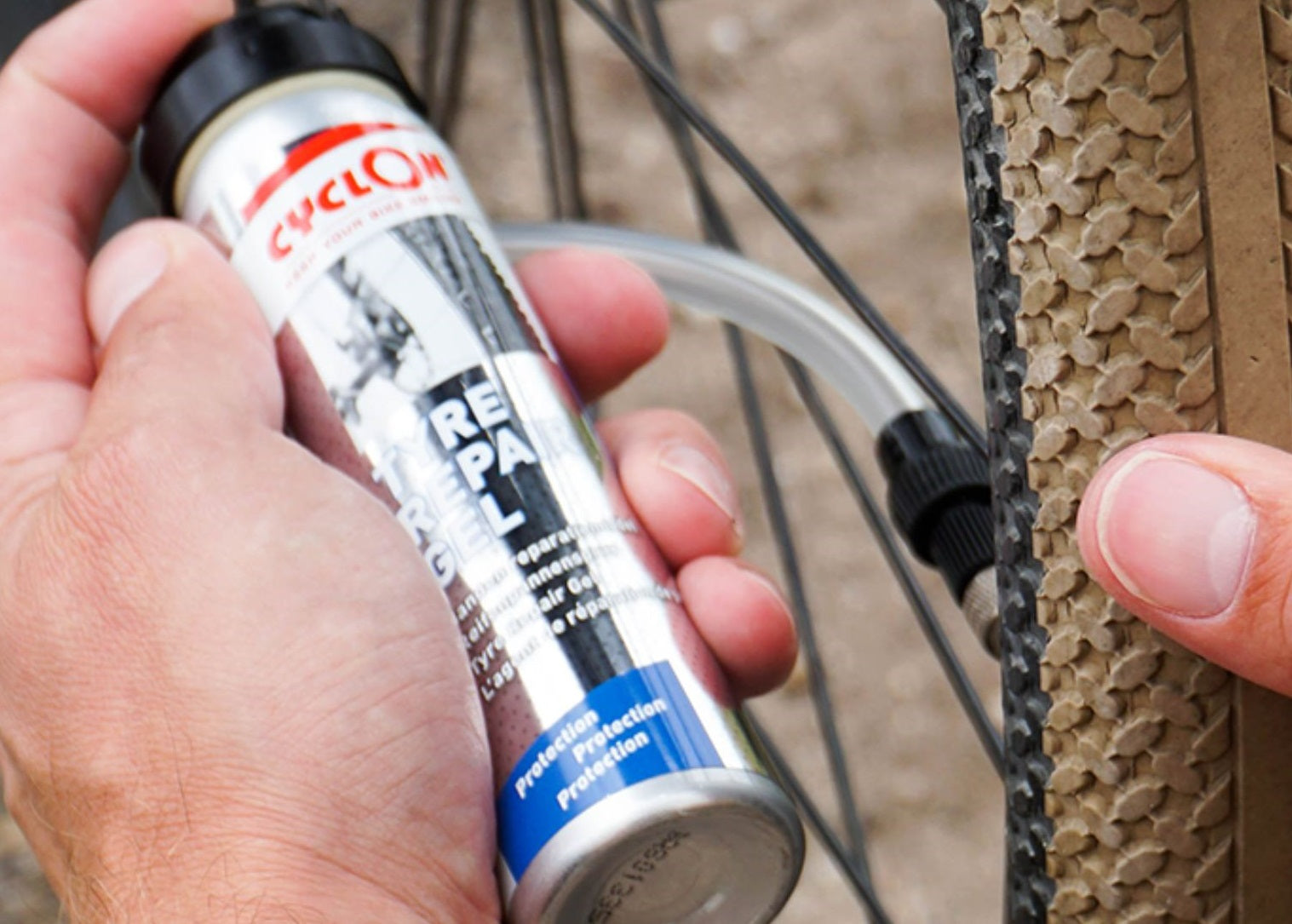 Cyclon Bandenreparatiegel 75ml (in blisterverpakking)