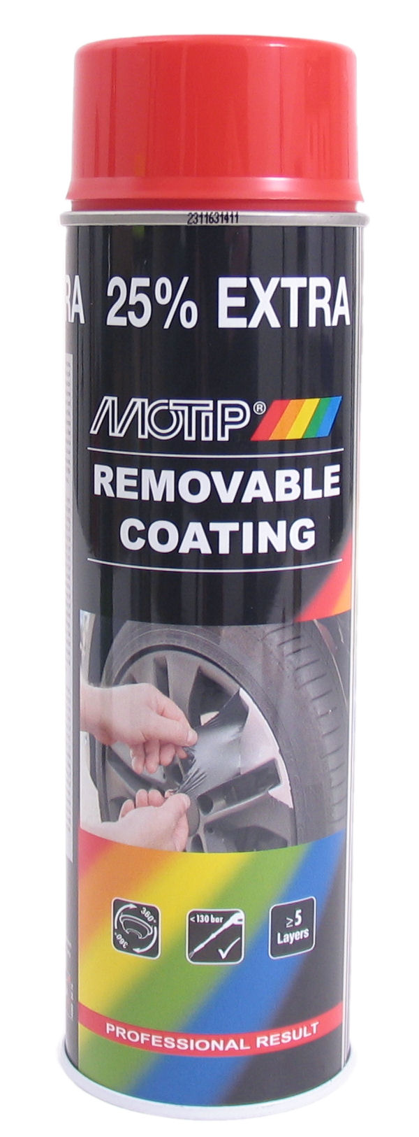 Motip sprayplast - hoogglans rood (spuitbus á 500 ml)