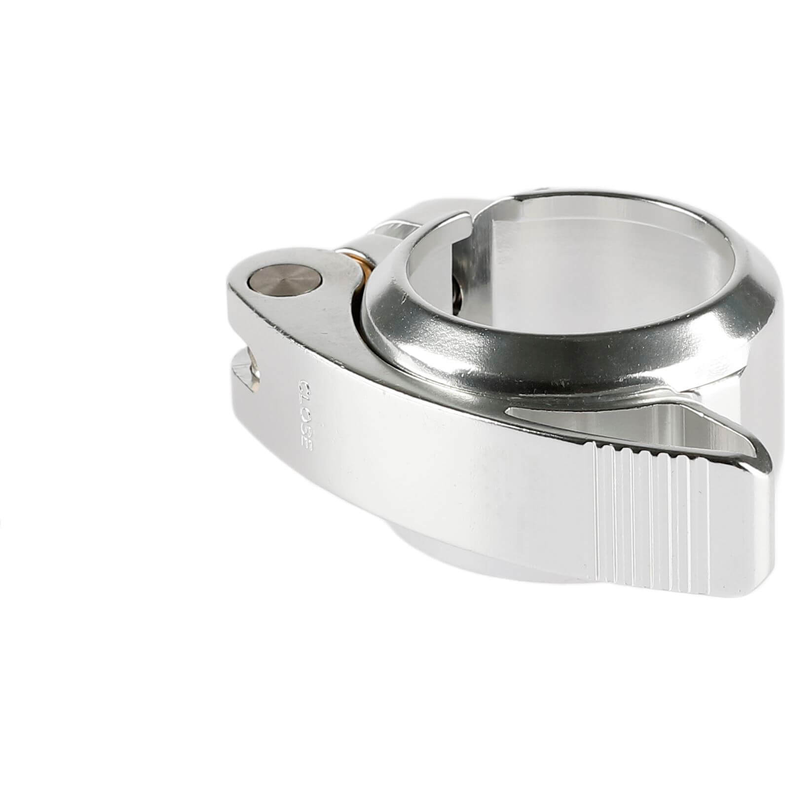 Zadelpenklem met snelspanner 38.5mm, zilver (hangverpakking)