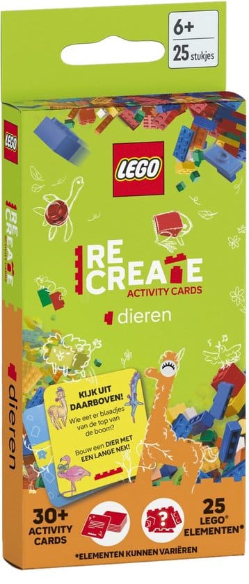 Lego recreate activiteiten kaarten dieren