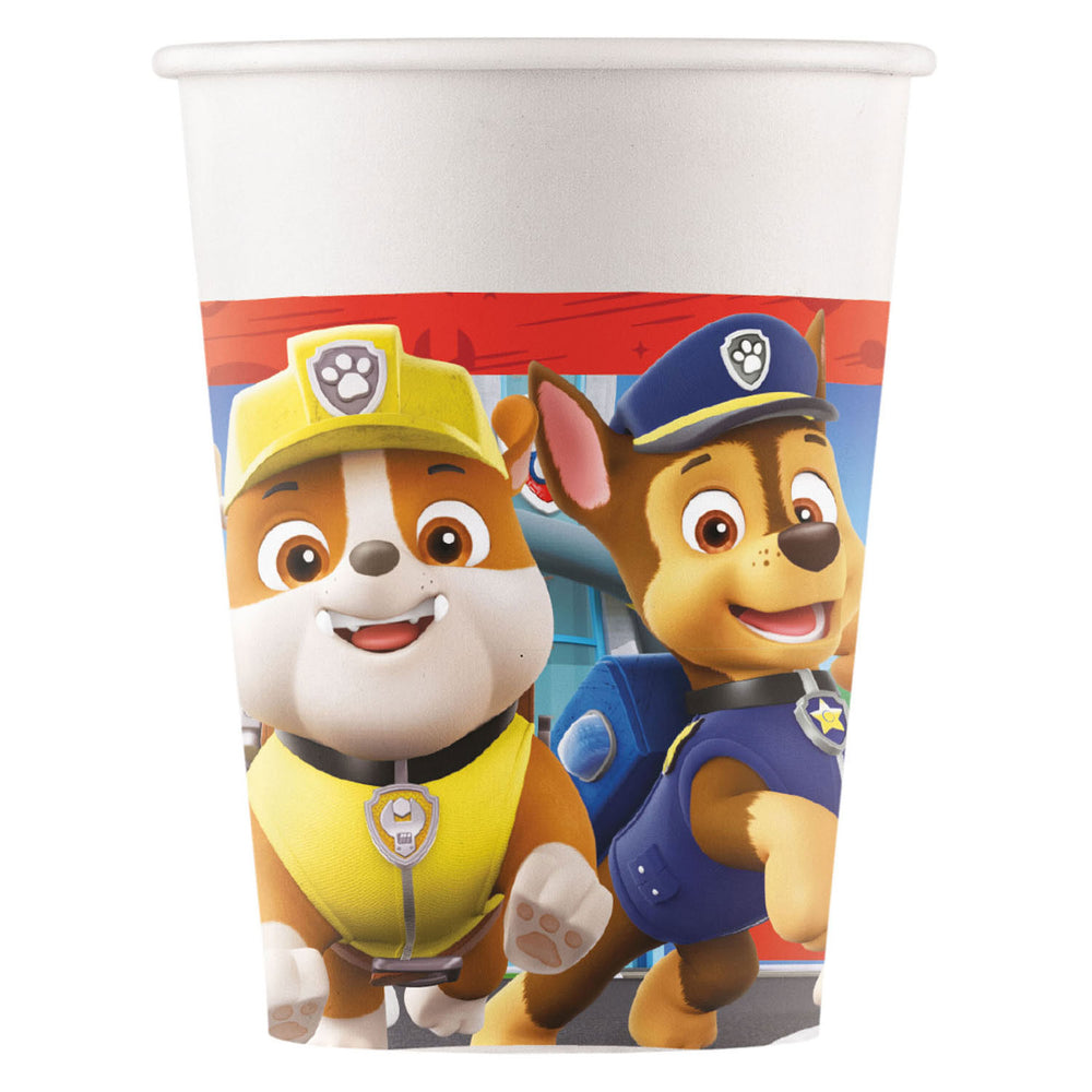 Globos papieren bekers fsc paw patrol rescue heroes, 8st.