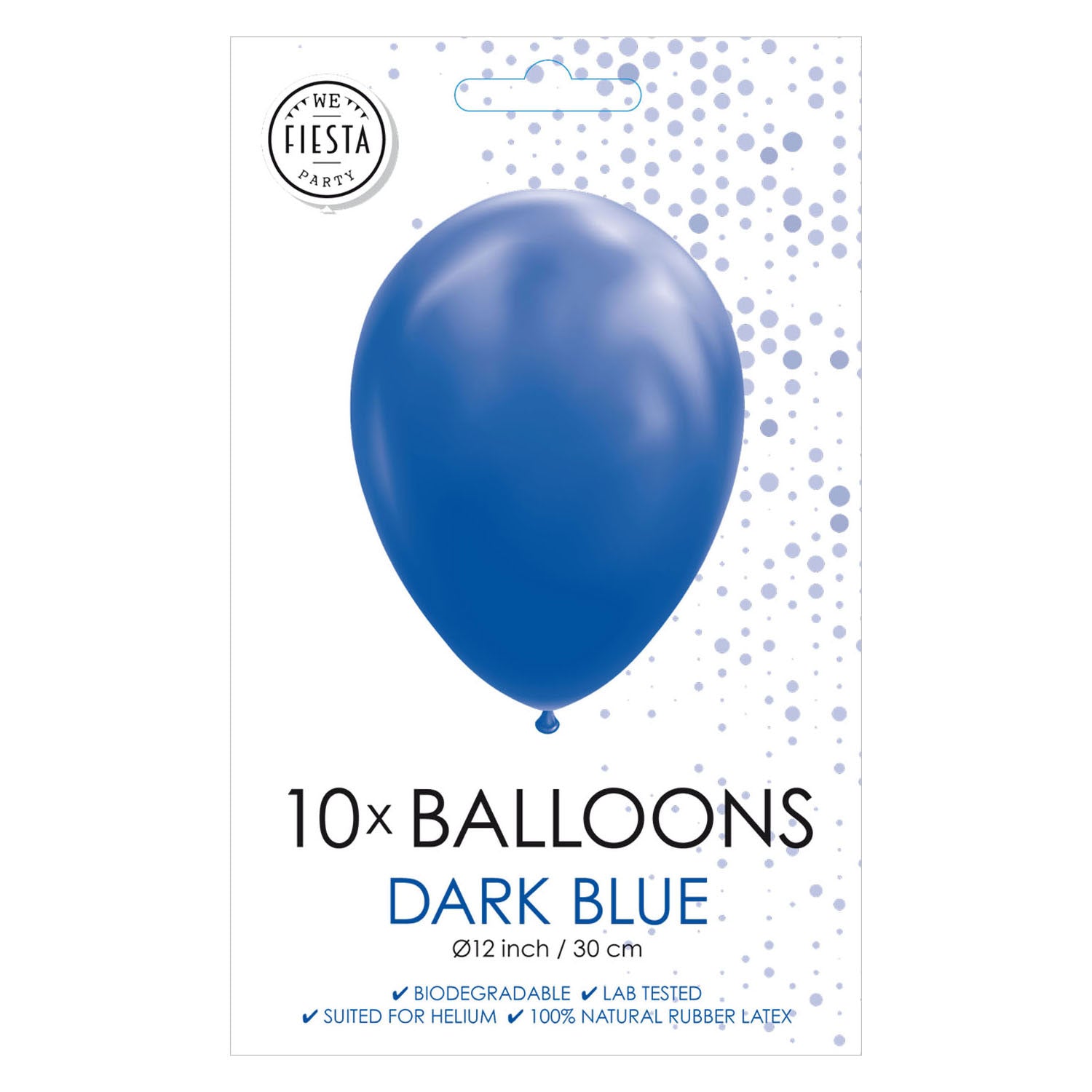 Globos ballonnen donkerblauw 30cm, 10st.