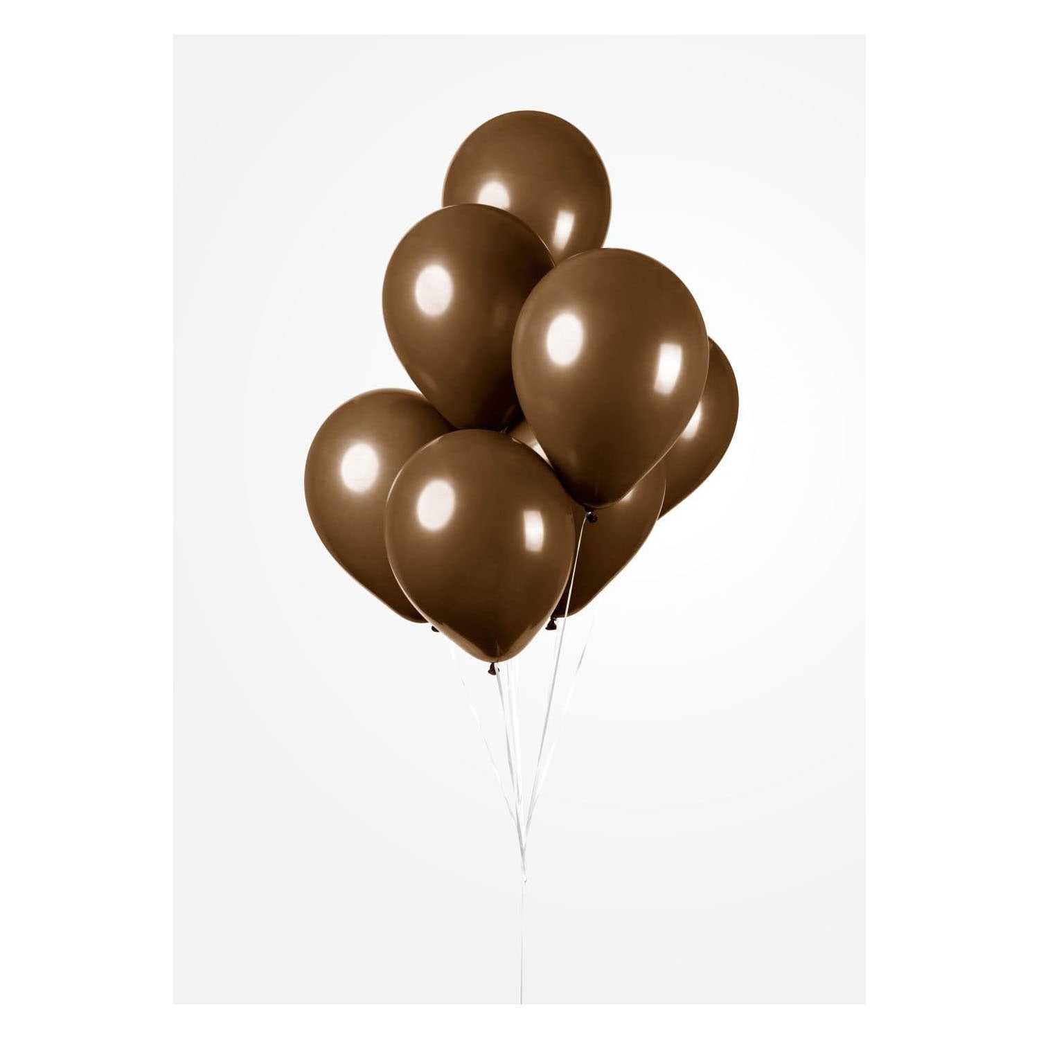 Globos ballonnen bruin, 30cm, 10st.