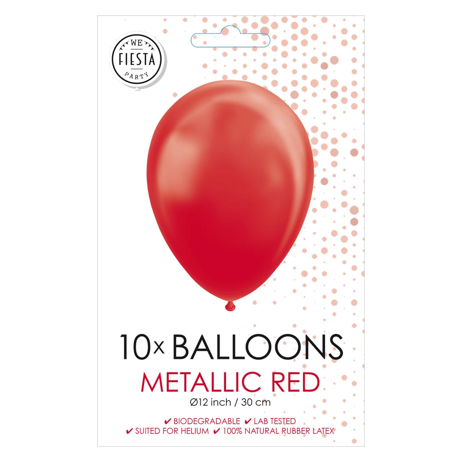 Globos ballonnen parel rood 30cm, 10st.