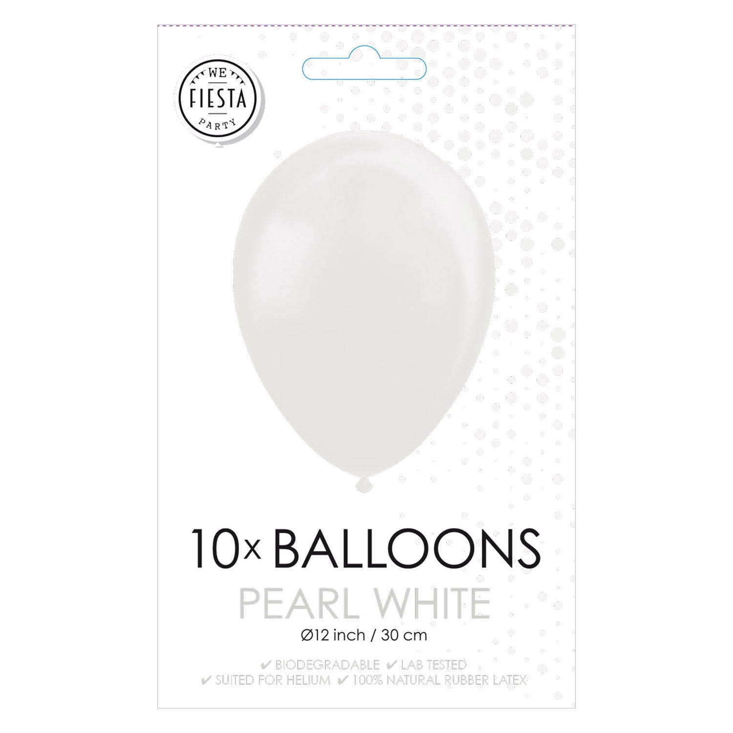 Globos ballonnen parel wit 30cm, 10st.