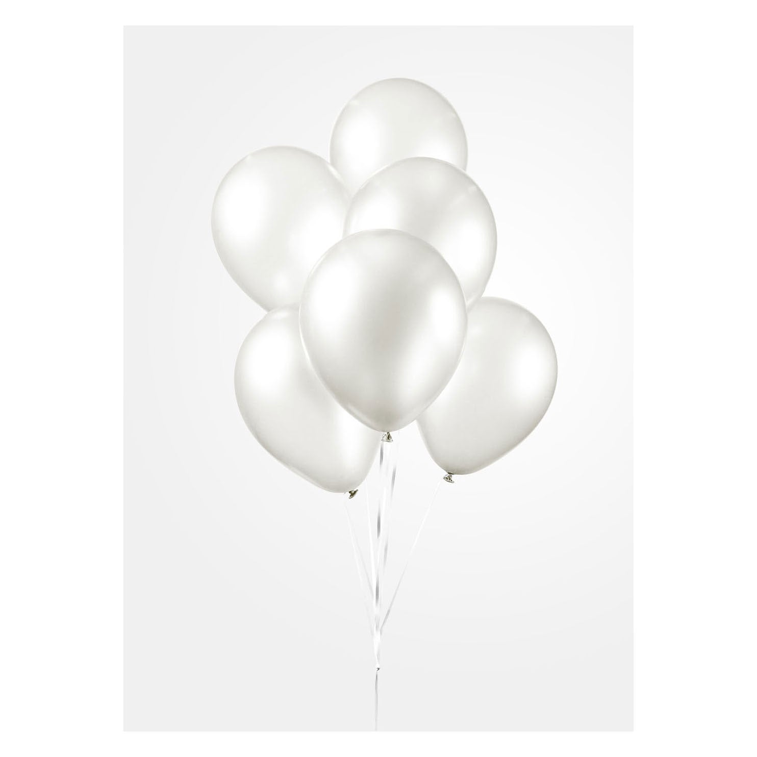 Globos ballonnen parel wit 30cm, 10st.