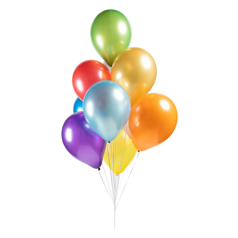 Ballonnen Metallic Parel Mix Kleuren 30cm, 100st.