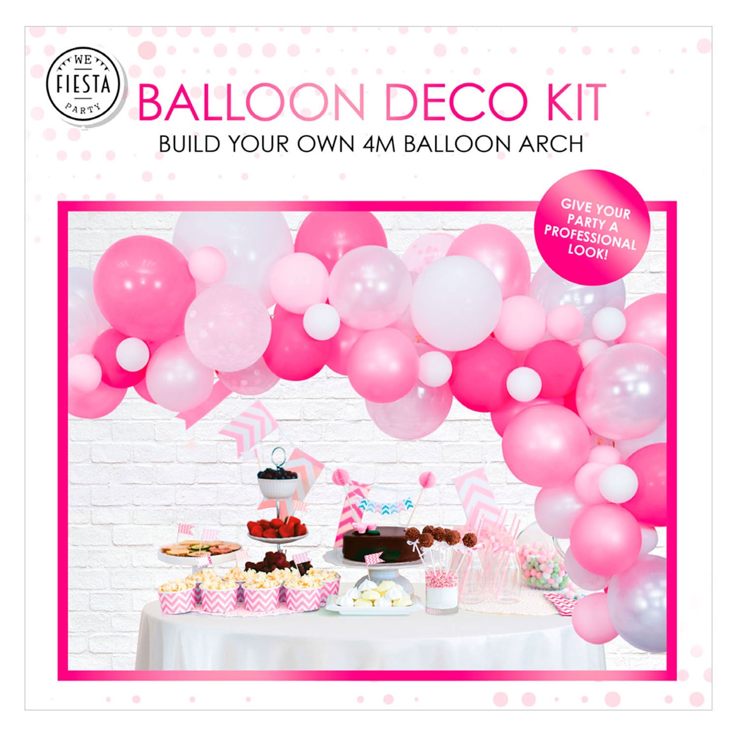 Ballonnenboogset Roze