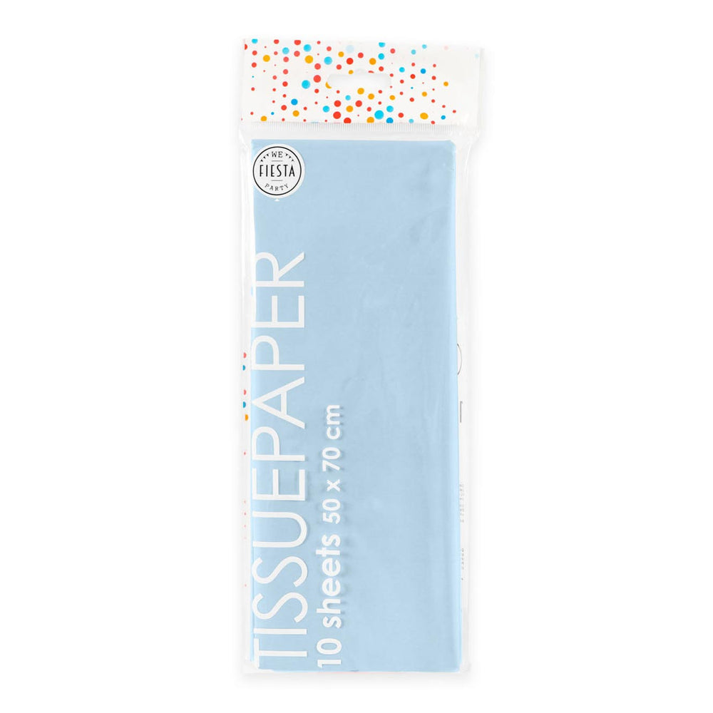 Globos tissuepapier 10 vellen baby blauw, 50x70cm