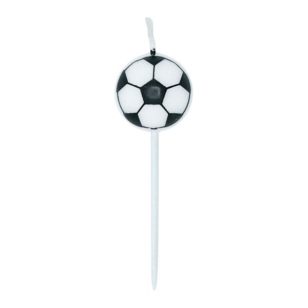 Globos taartkaarsen 2,4cm voetbal - 5st.