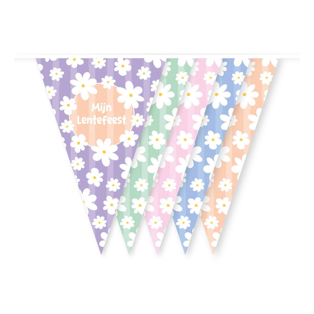 Globos vlaggenlijn madeliefjes mijn lentefeest - 10m