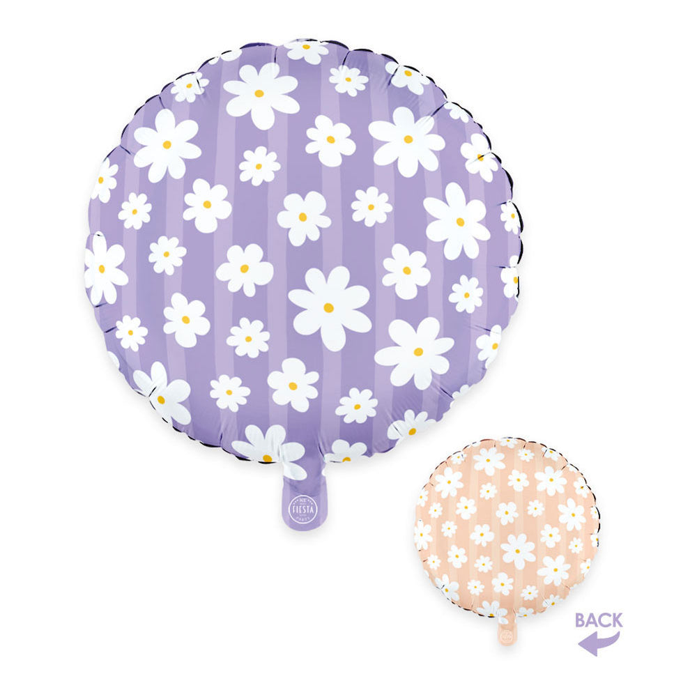 Globos folieballon 18 inch rond madeliefjes