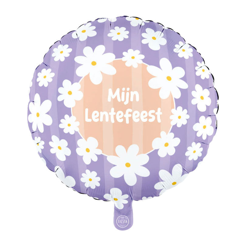 Globos folieballon 18 inch rond madeliefjes mijn lentefeest