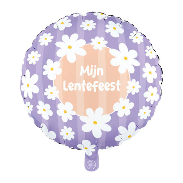 Globos folieballon 18 inch rond madeliefjes mijn lentefeest