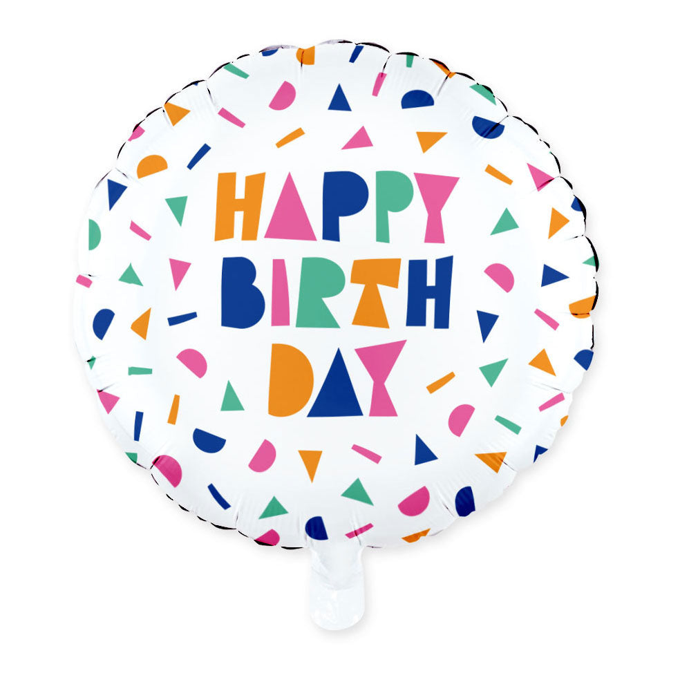 Globos folieballon 18 inch happy birthday