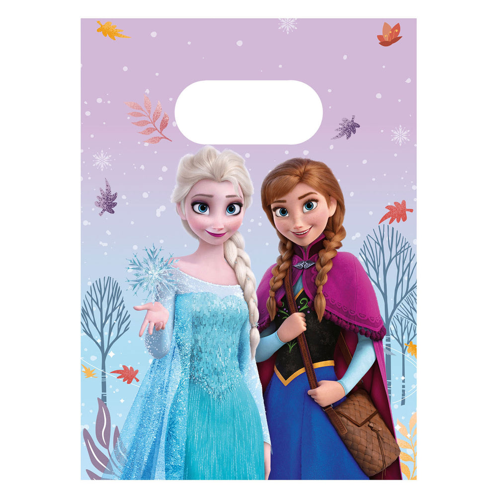 Globos papieren uitdeelzakjes frozen idyllic wonder - 4st.