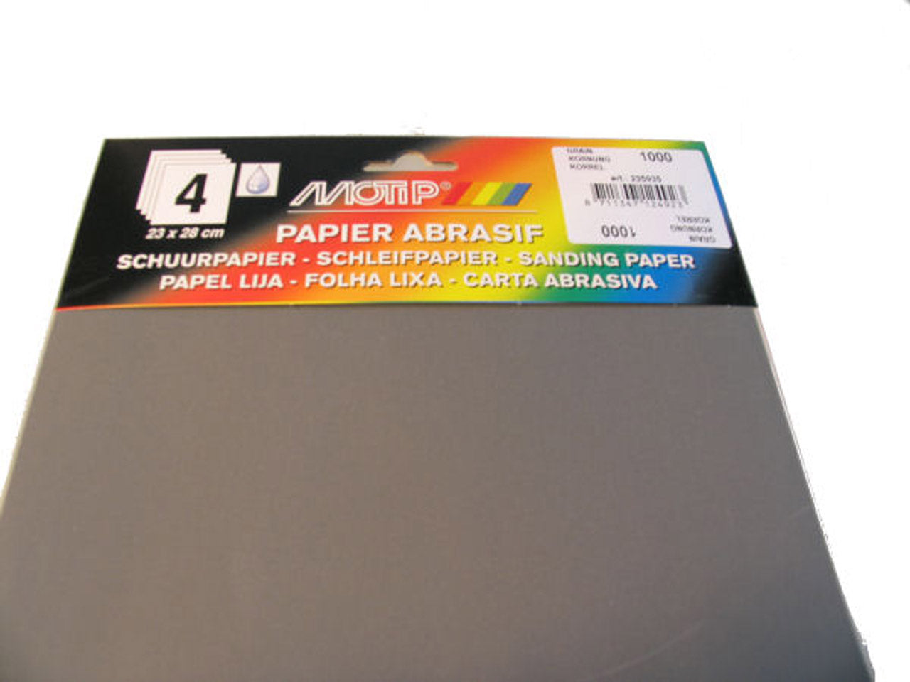 Papier abrasif HPX grain 1000 (4 pièces)