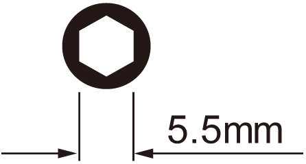 Clé à rayons IceToolz 12C7 pour écrous hexagonaux 5,5 mm