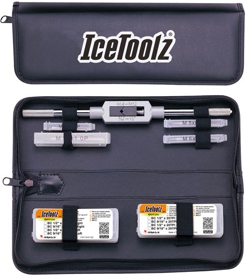 Jeu de tarauds avec clé IceToolz Xpert E158