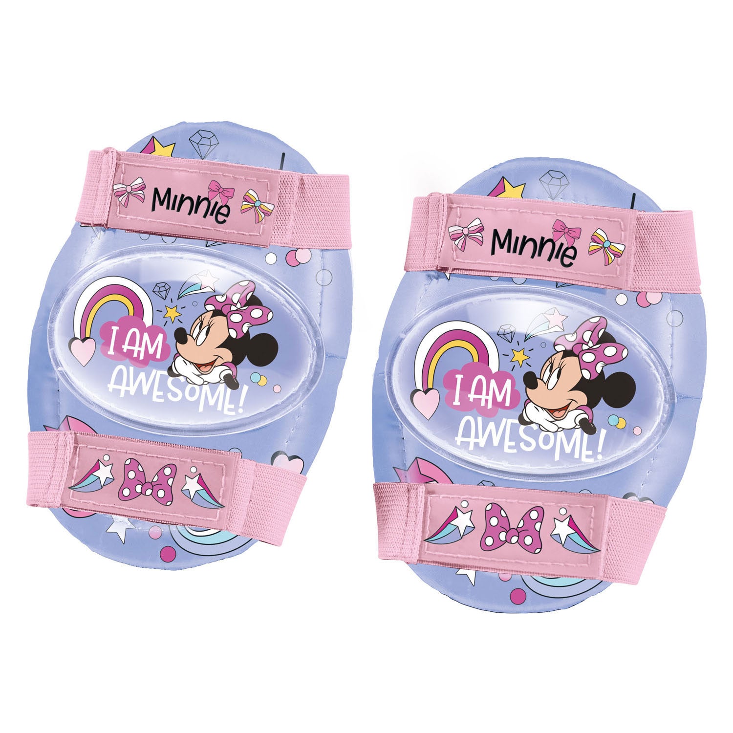 Mondo disney minnie rolschaatsen met beschermset voor kinderen - verstelbaar en roze.