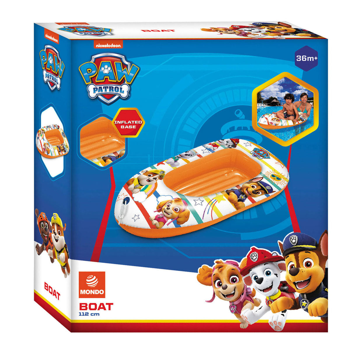 Mondo opblaasboot paw patrol