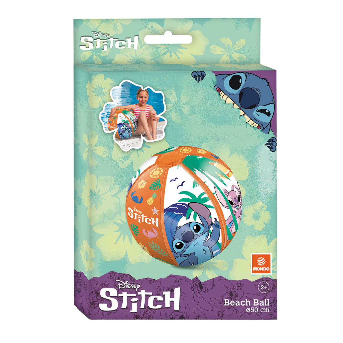 Van der meulen strandbal stitch 50cm kleurrijk speelgoed voor buiten.