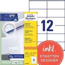 Etiketten avery 48 x 105 mm wit