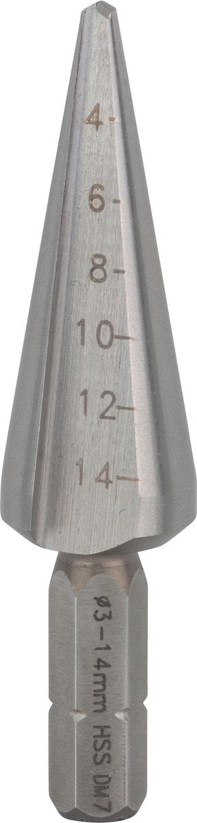 Bosch conische plaatboor hss zeskantschacht 3-14, 60 mm 1 4