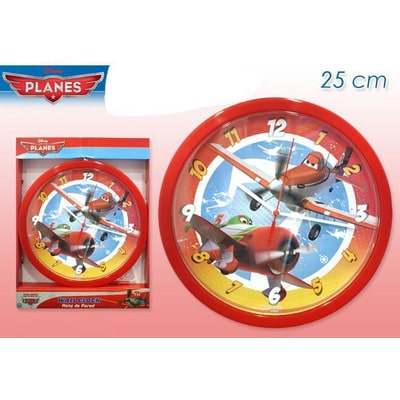 Jonotoys vliegtuigen disney muurklok 25 cm doorsnee