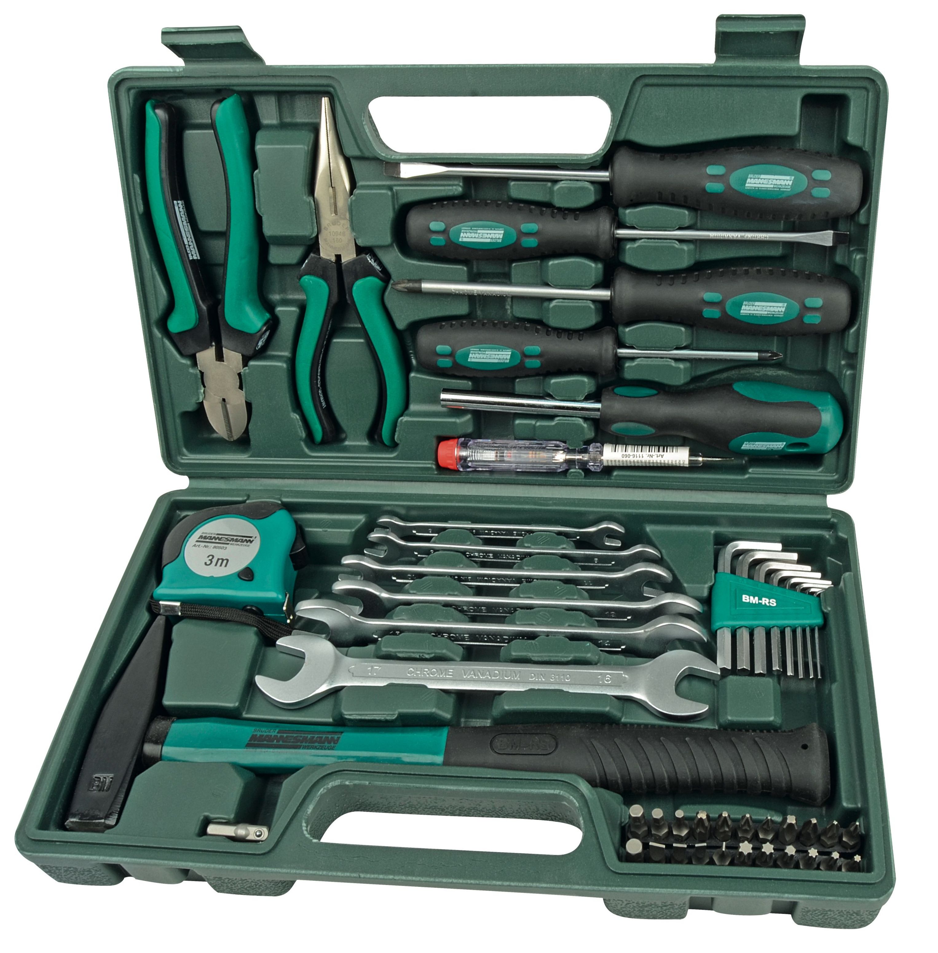 Brüder mannesmann gereedschapset 47 dlg (hobby) - 29032