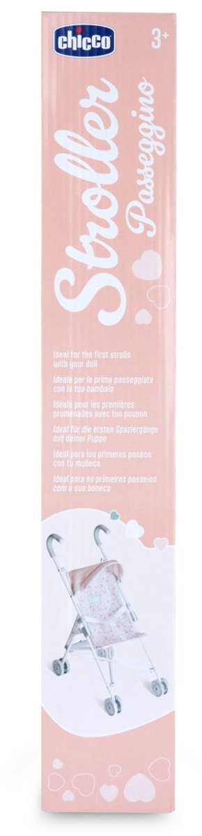 Chicco poppenwagen my first doll - speelgoed buggy voor poppen en knuffels - metalen frame - opvouwbaar - (3+ jaar)
