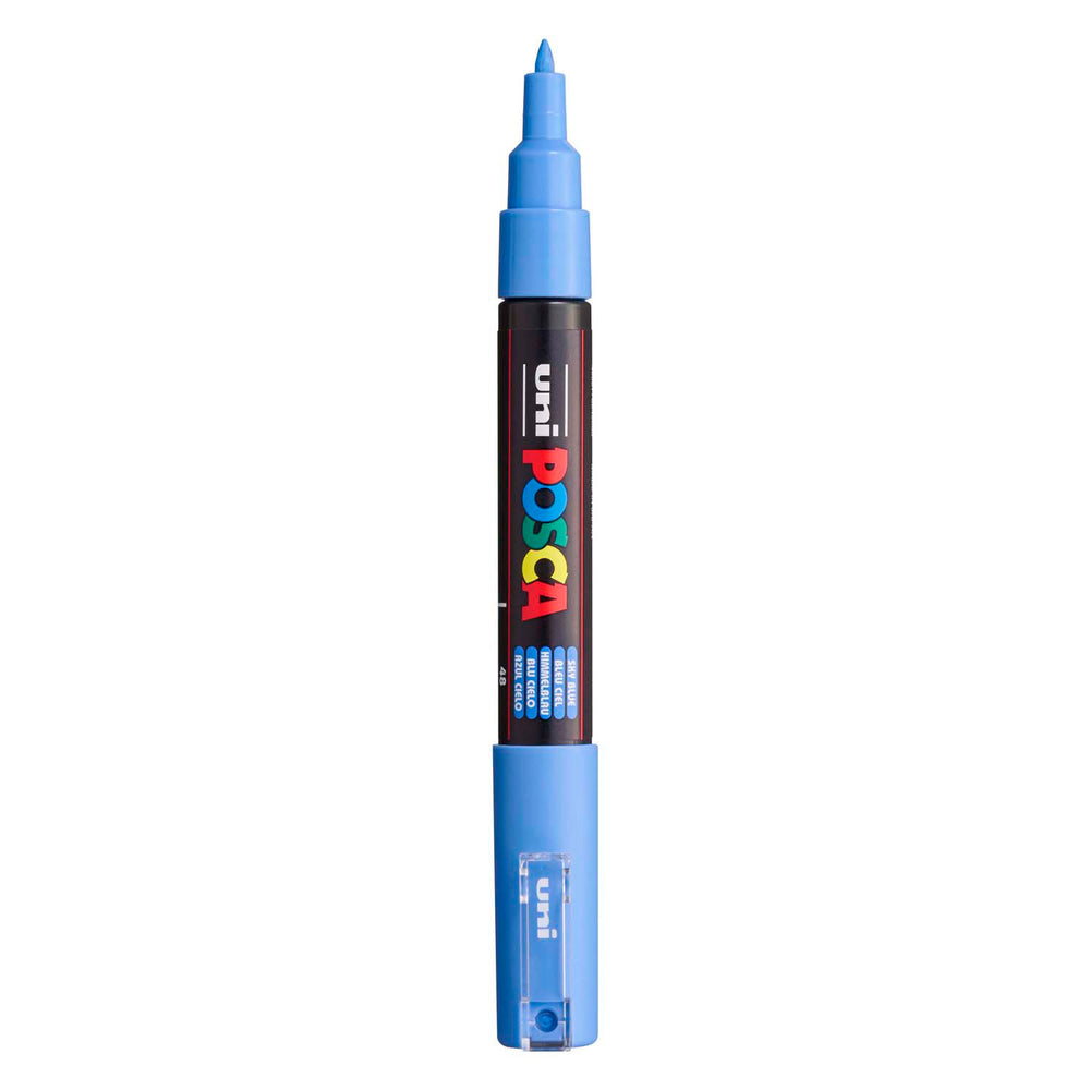 Uni posca verfmarker 1mc hemelblauw- conische punt - 1 mm