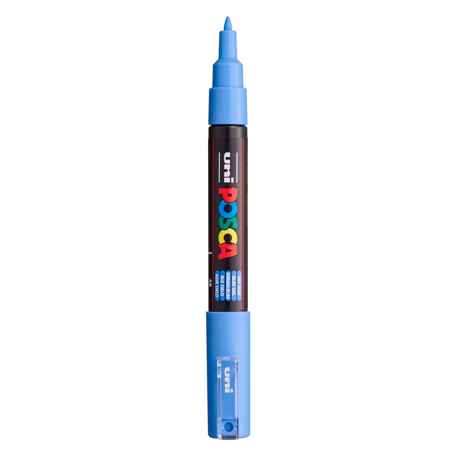 Uni posca verfmarker 1mc hemelblauw- conische punt - 1 mm