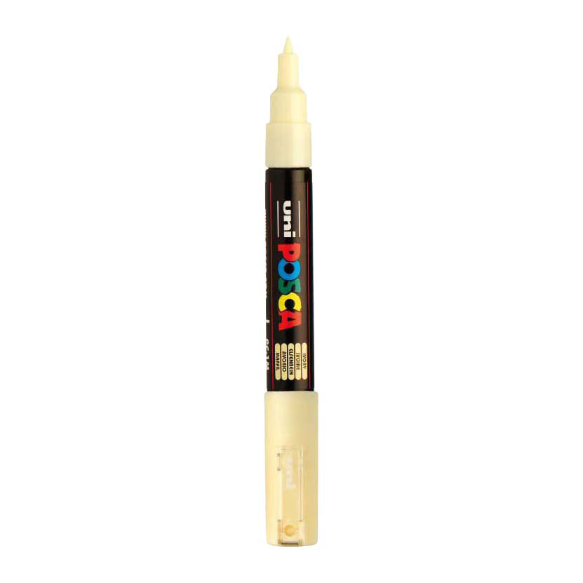 Posca uni verfmarker 1mc ivoor - conische punt - 1 mm